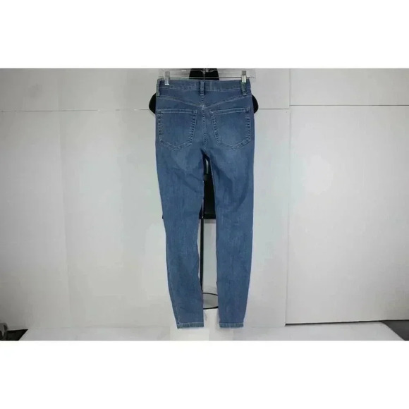 Free People Women's Distressed Busted Knee High-Rise Skinny Jeans Size 25 - Picture 5 of 6